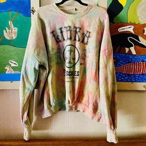Tie-Dye Graphic Sweatshirt - Pastel Multicolor